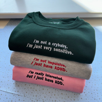 Trui SENSITIVE/ADHD/ADD